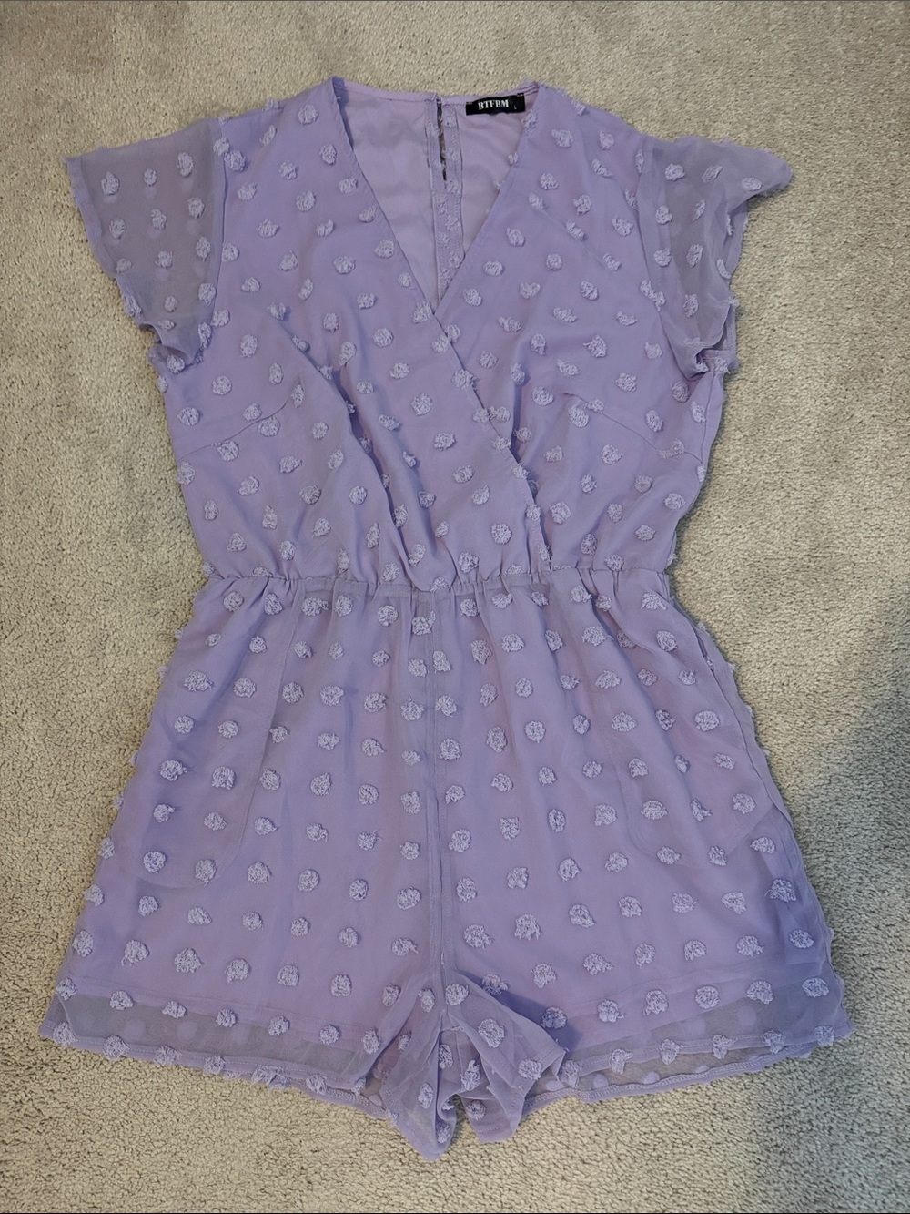 BTFBM L lavender romper